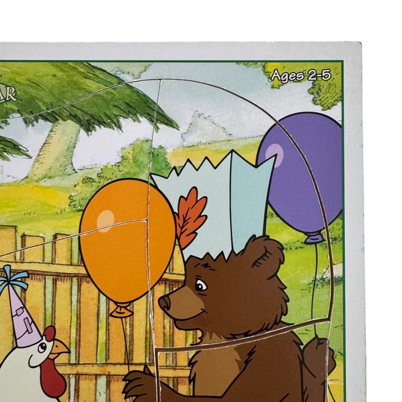 Playskool Little Bear 8 Piece Jigsaw Board Wood Puzzle Ages 2-5 Maurice Sendak - Picture 7 of 7
